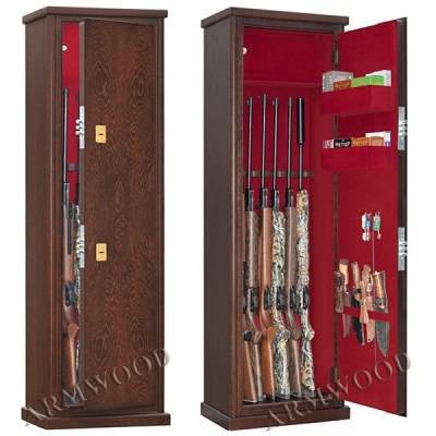 Оружейный сейф с отделкой деревом Armwood 57 Flock