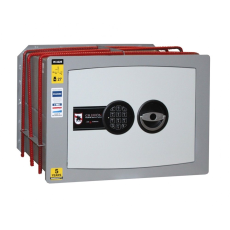 Сейф встраиваемый в стену Griffon W 3228 E Левое открывание