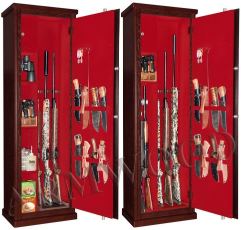 Оружейный сейф с отделкой деревом Armwood 535 EL Flock