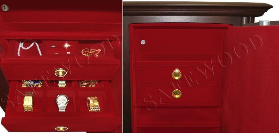 Сейф мебельный в дереве Safewood 112EL Flock