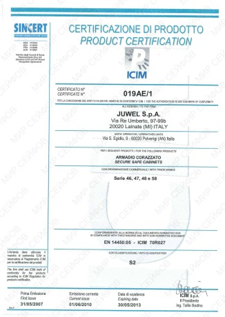 Сейф встраиваемый Juwel 4722