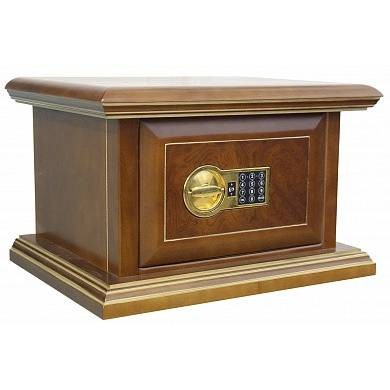 Взломостойкий сейф в дереве Valberg ASK 30 DEL корневой Меткон ШПон