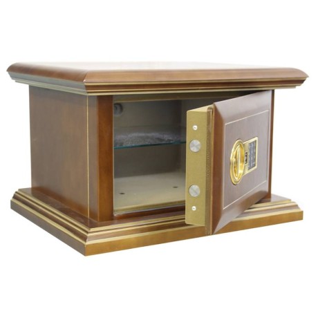 Взломостойкий сейф в дереве Valberg ASK 30 DEL корневой Меткон ШПон